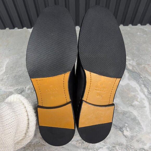 Gucci Derby Stars Trim Studded Lace Up BLack Leather 9.5 G or 10 US or 43.5 EUR - Picture 10 of 13